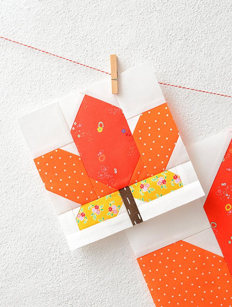 Pattern, Maple Leaf Quilt Block by Ellis & Higgs (digital download)