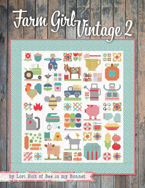 PATTERN BOOK, Farm Girl Vintage 2 by Lori Holt - 2019 Publication