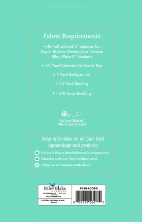 PATTERN, ACORN LOVE Quilt Pattern by Lori Holt of Bee in my Bonnet