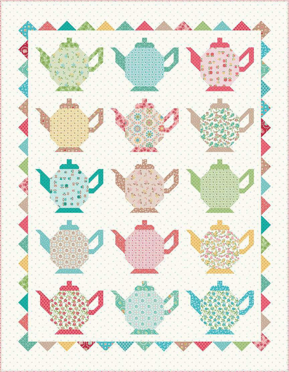 PATTERN, GRANNY'S TEAPOT Quilt Pattern by Lori Holt of Bee in my Bonnet
