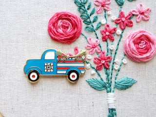 Load image into Gallery viewer, Needle Minder, PATRIOTIC TRUCK by Flamingo Toes