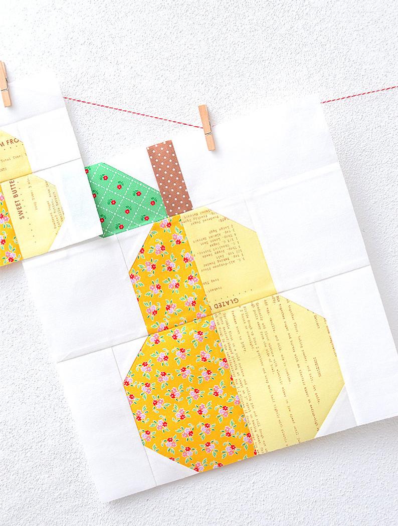 Pattern, Pear Quilt Block by Ellis & Higgs (digital download)