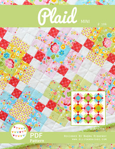 Pattern, Plaid MINI Quilt by Ellis & Higgs (digital download)