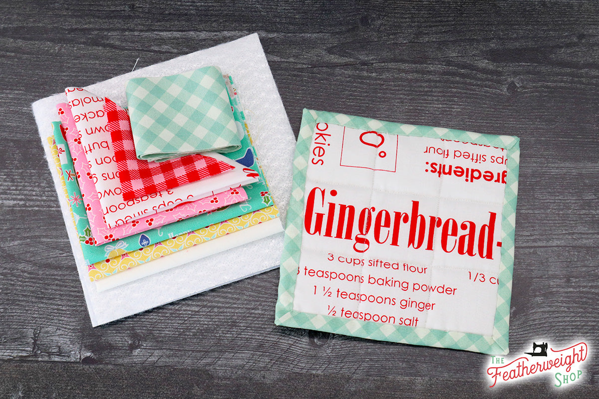 KIT, Vintage Christmas MISTLETOE Hotpad (Pattern Book Optional)