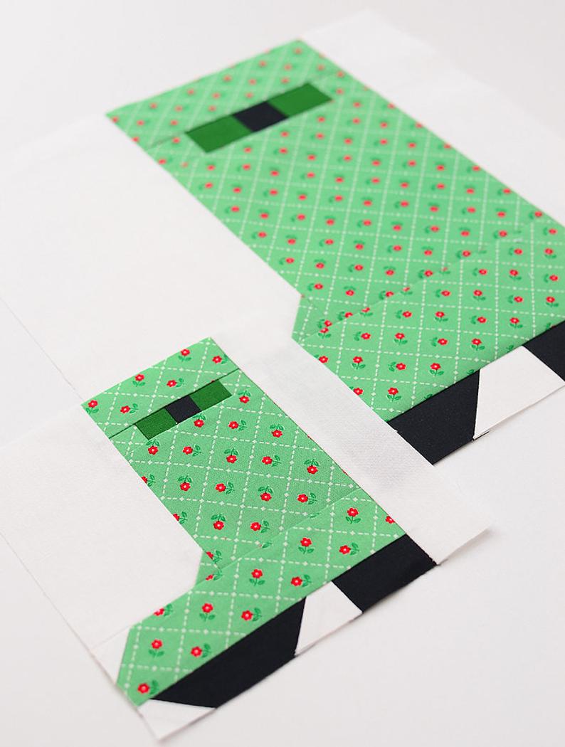 Pattern, Rain Boot Quilt Block by Ellis & Higgs (digital download)