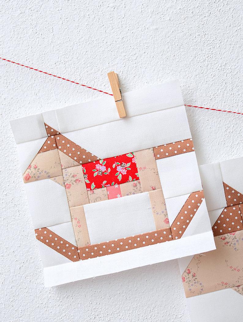 Pattern, Rocking Horse Quilt Block by Ellis & Higgs (digital download)