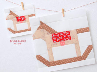 Load image into Gallery viewer, Pattern, Rocking Horse Quilt Block by Ellis &amp; Higgs (digital download)