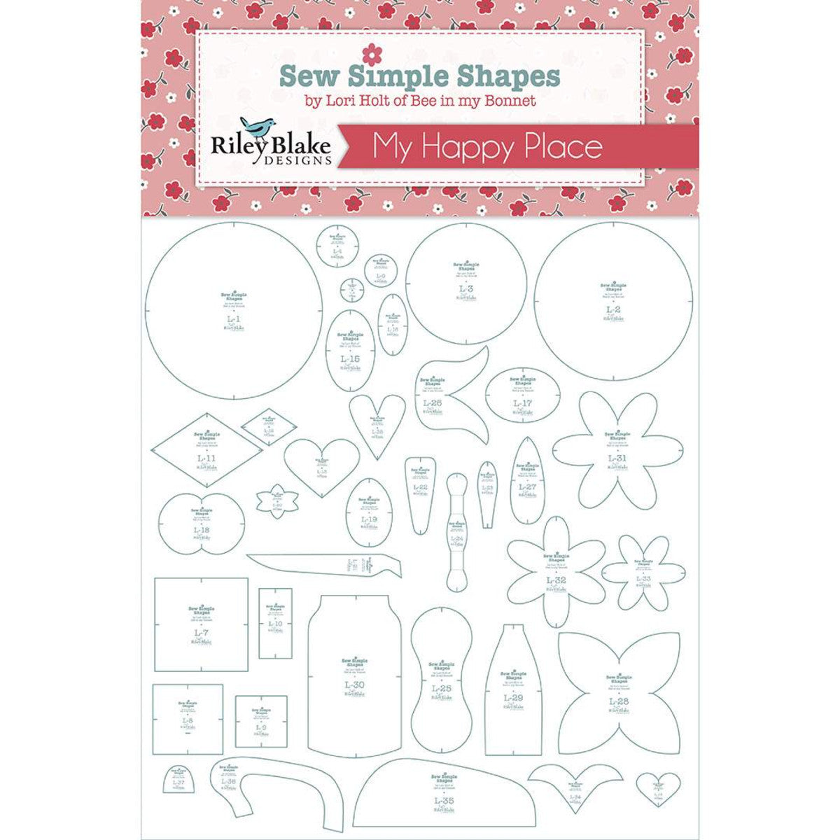 Sew Simple Shapes, MY HAPPY PLACE by Lori Holt of Bee in My Bonnet