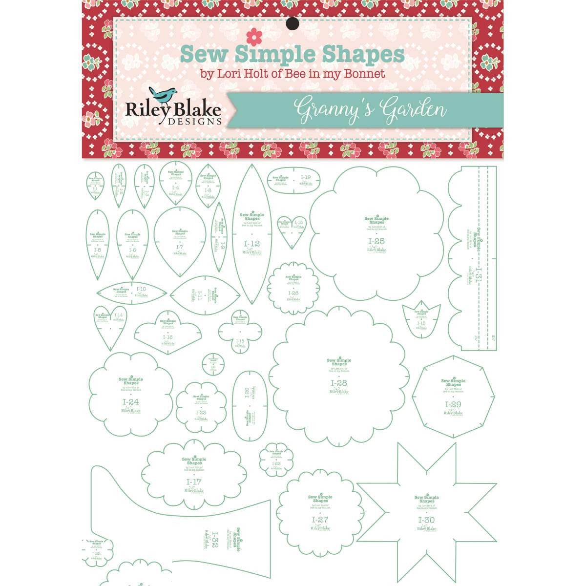 Sew Simple Shapes, GRANNY'S GARDEN by Lori Holt of Bee in My Bonnet