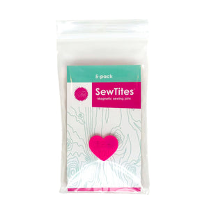 Sewtites Magnetic Sewing Pins - Tula Pink Hearts 5 Count