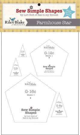 Sew Simple Shapes, FARMHOUSE STAR by Lori Holt of Bee in My Bonnet