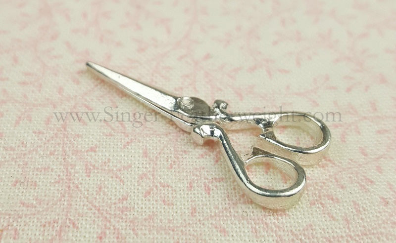 4ct Antique Silver Metal Scissors Charms by hildie & jo