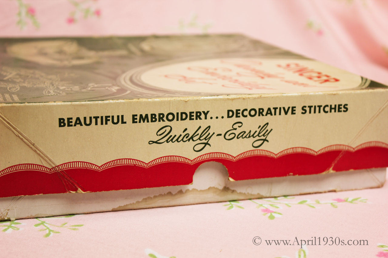 singer featherweight embroidery darning set