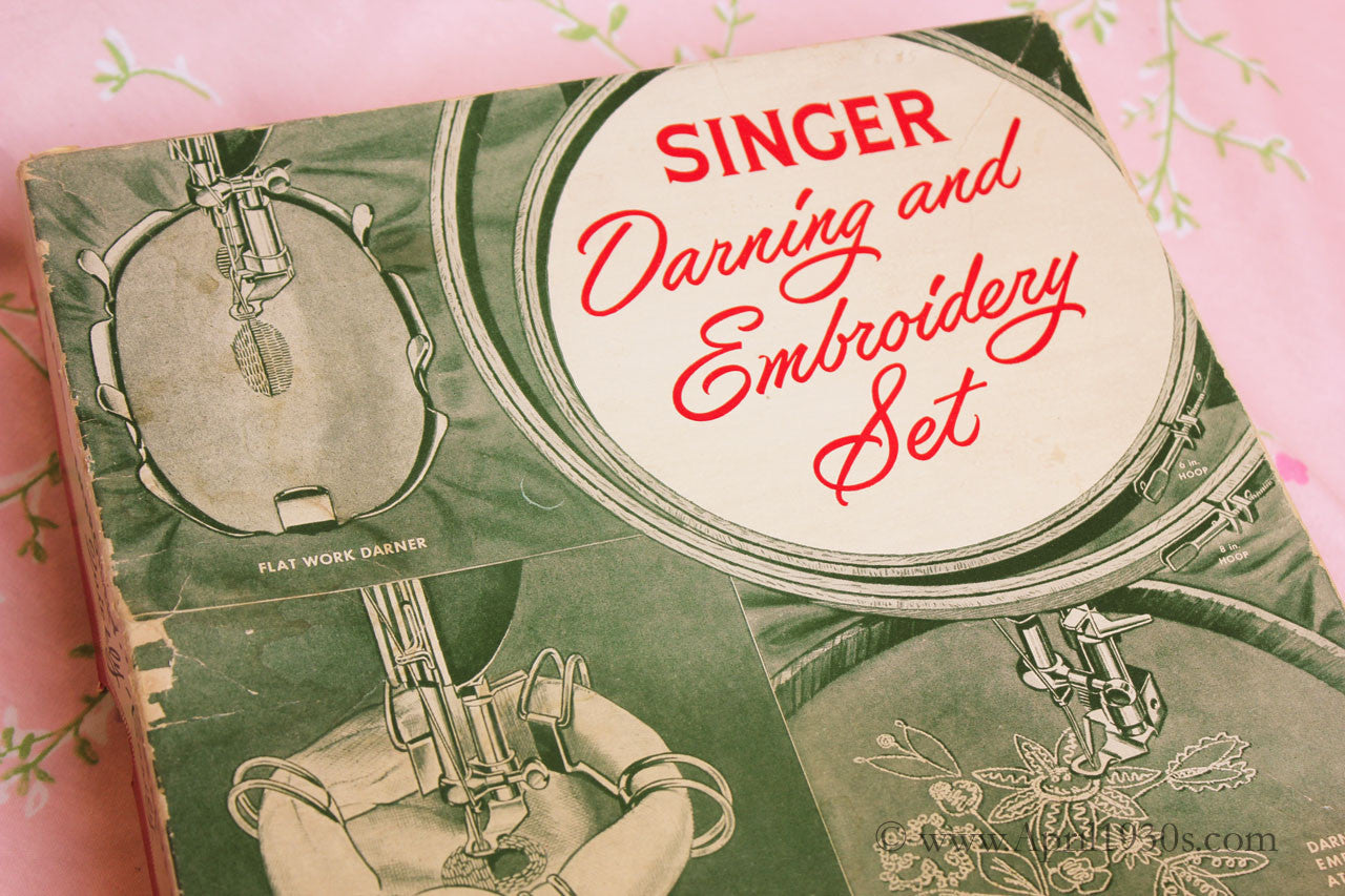 singer featherweight embroidery darning set
