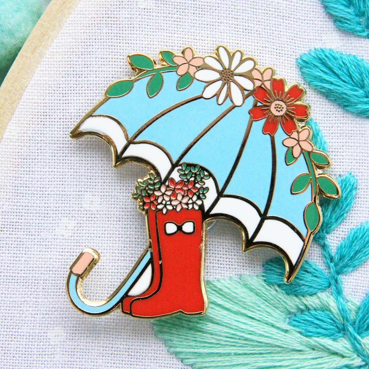 Needle Minder, UMBRELLA & BOOTS by Flamingo Toes