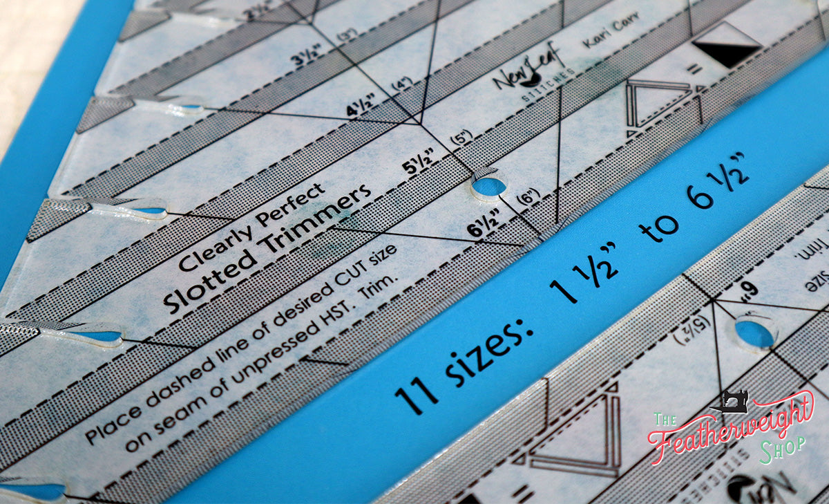 Slotted Trimmer Ruler Set by New Leaf Stitches