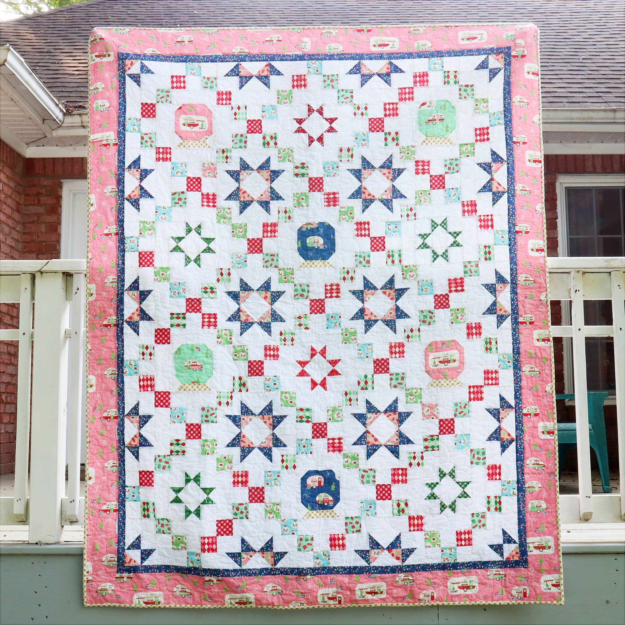 PATTERN, STARRY SNOW GLOBE Quilt by Beverly McCullough