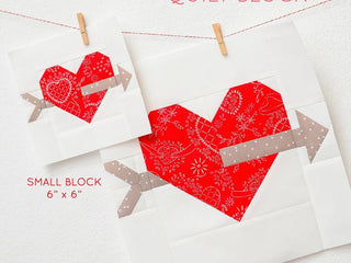 Load image into Gallery viewer, Pattern, True Love Valentine Quilt Block by Ellis &amp; Higgs (digital download)
