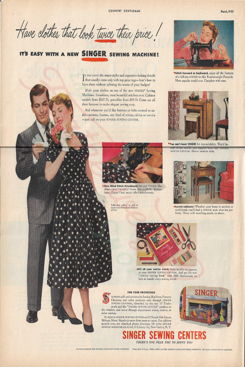 Singer Featherweight Advertisment