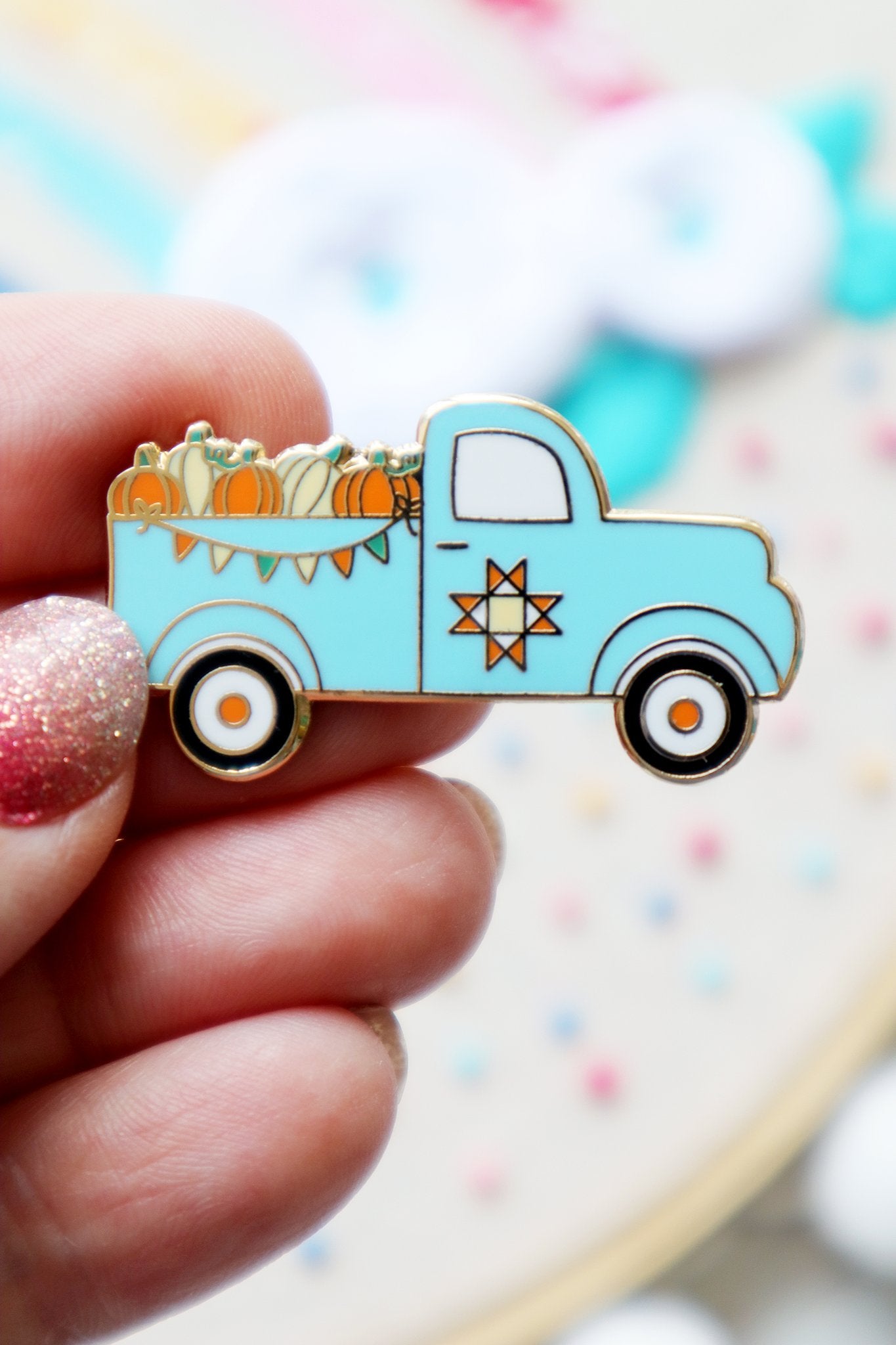 Needle Minder, FALL PUMPKIN TRUCK by Flamingo Toes