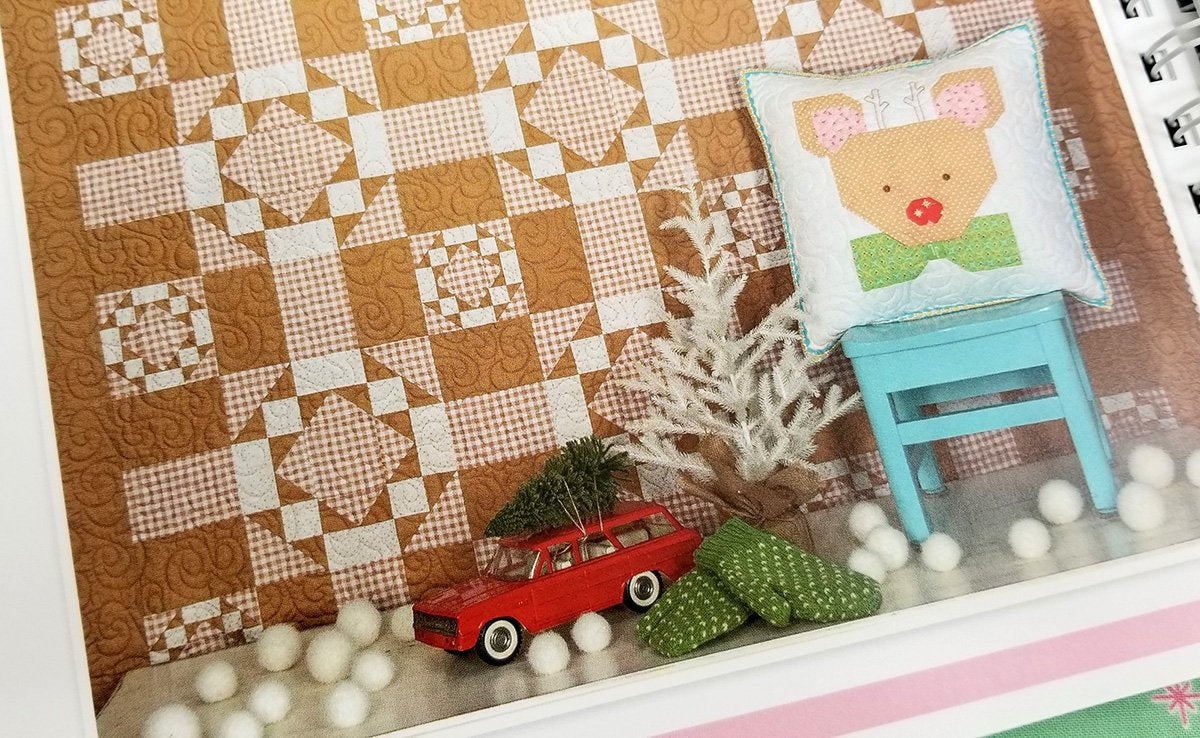 Quilt Kit, Vintage Cozy Christmas Fabric COLLECTION (Pattern BOOK Included)