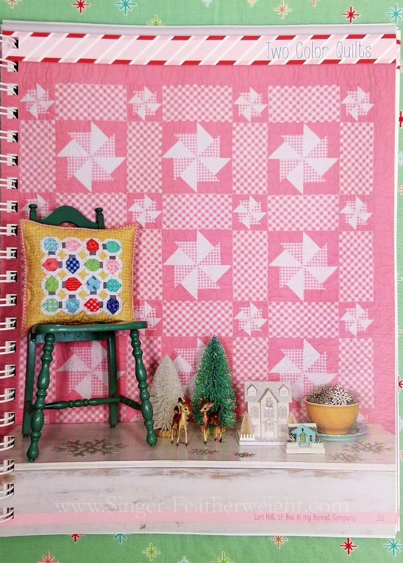 QUILT KIT, Lori Holt Two Color Quilt EVER-GREEN (Pattern Book Optional)
