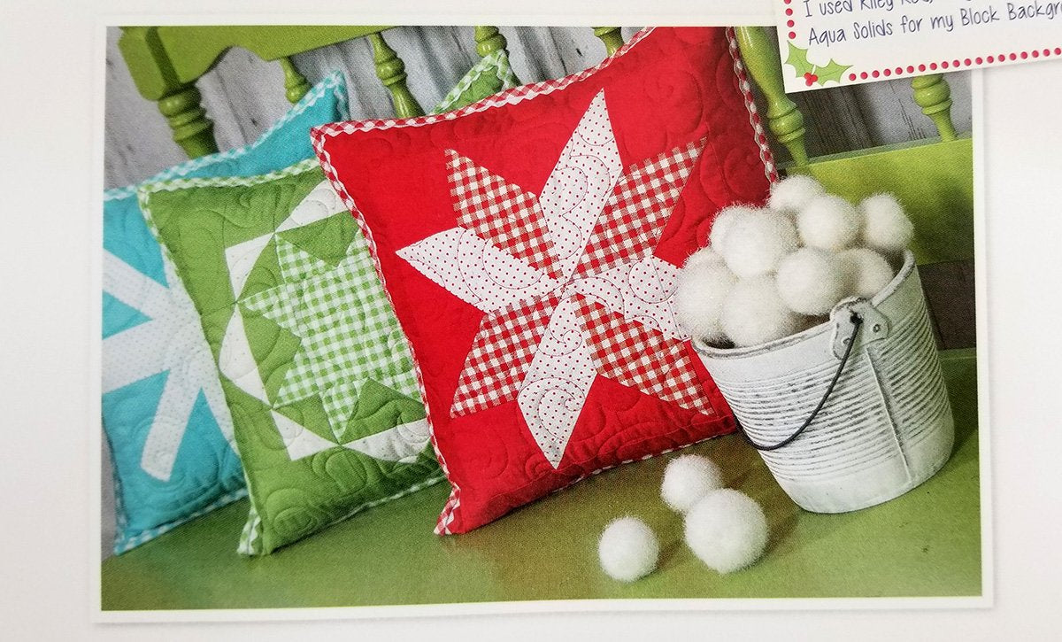 Quilt Kit, Vintage Cozy Christmas Fabric COLLECTION (Pattern BOOK Included)