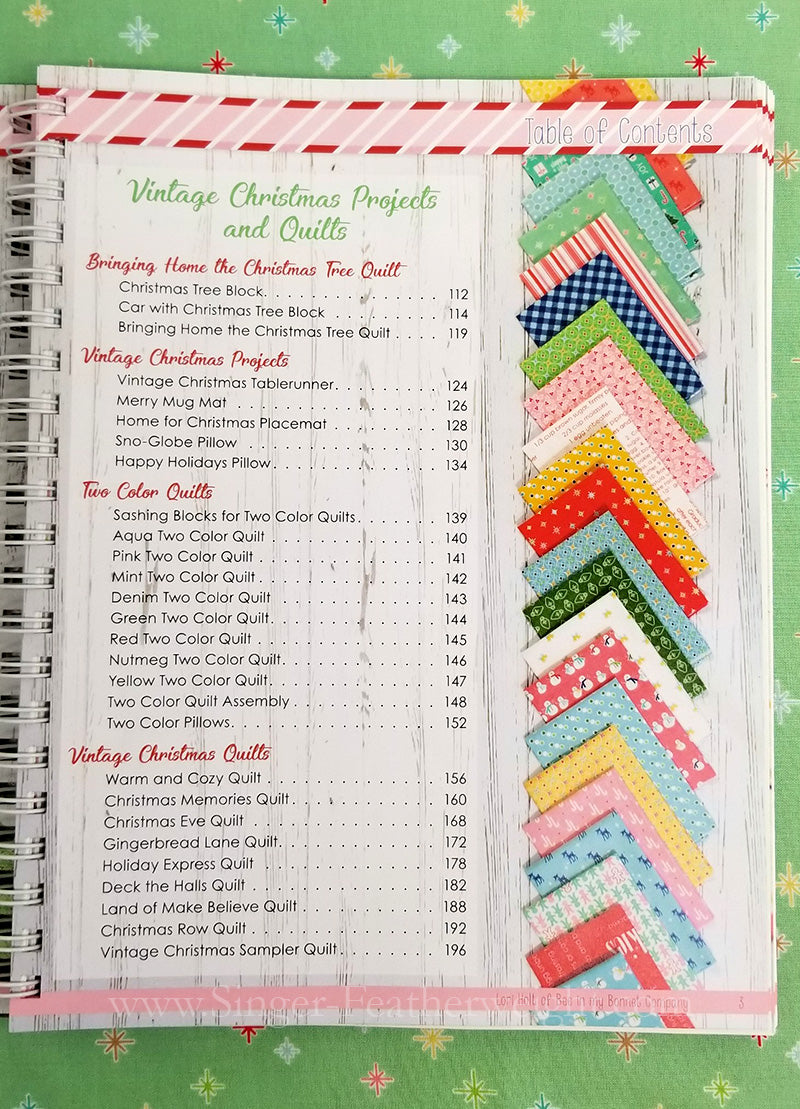 PATTERN BOOK, Vintage Christmas by Lori Holt of Bee in My Bonnet