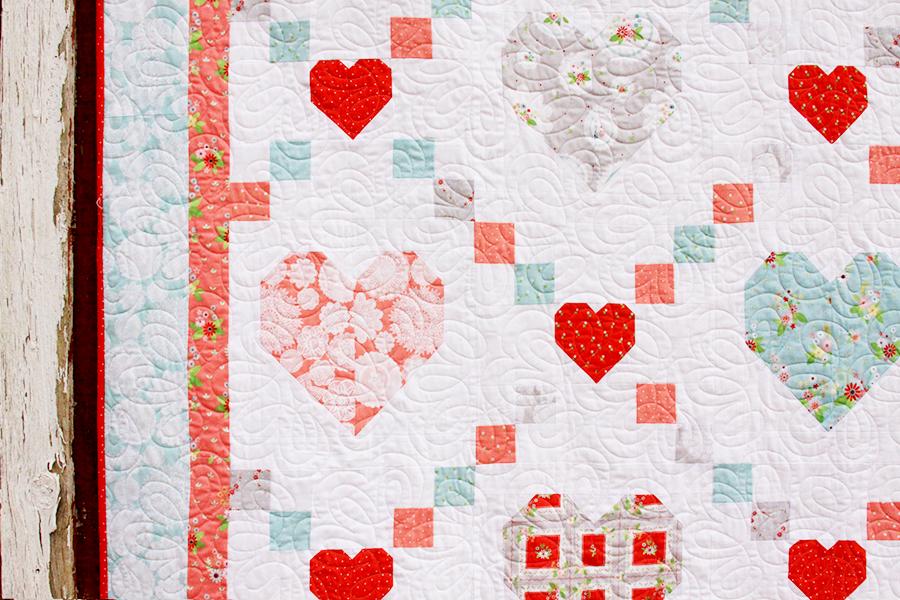 PATTERN, HEARTS AND KISSES Quilt by Beverly McCullough