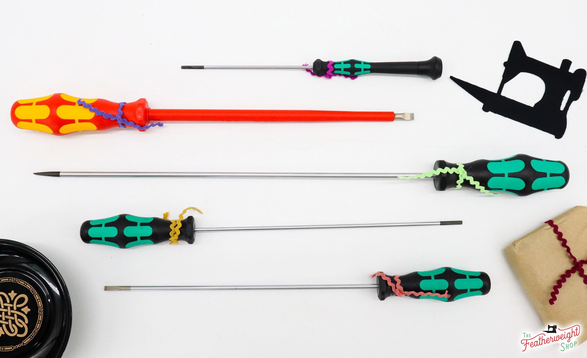 Maintenance Screwdriver Set of Five (5) for the Singer Featherweight 221 & 222K