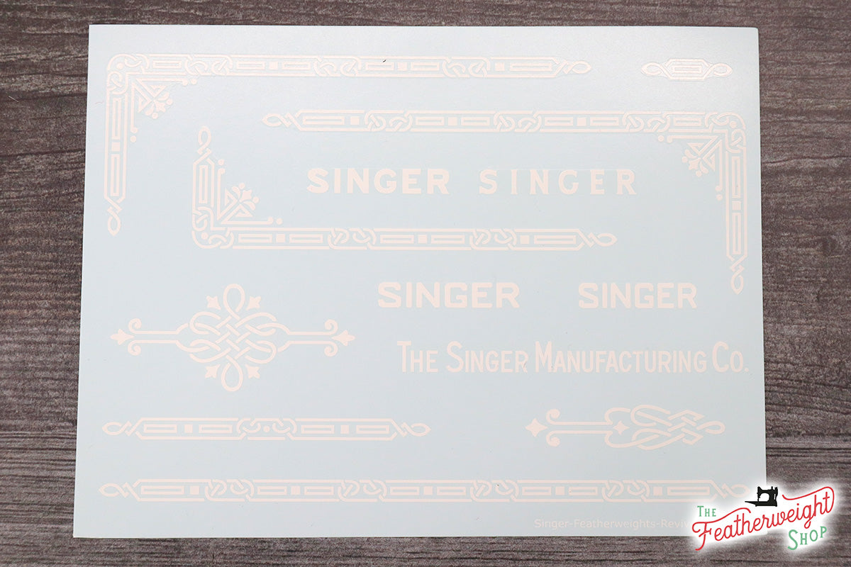 featherweight silver  celtic knot decal set