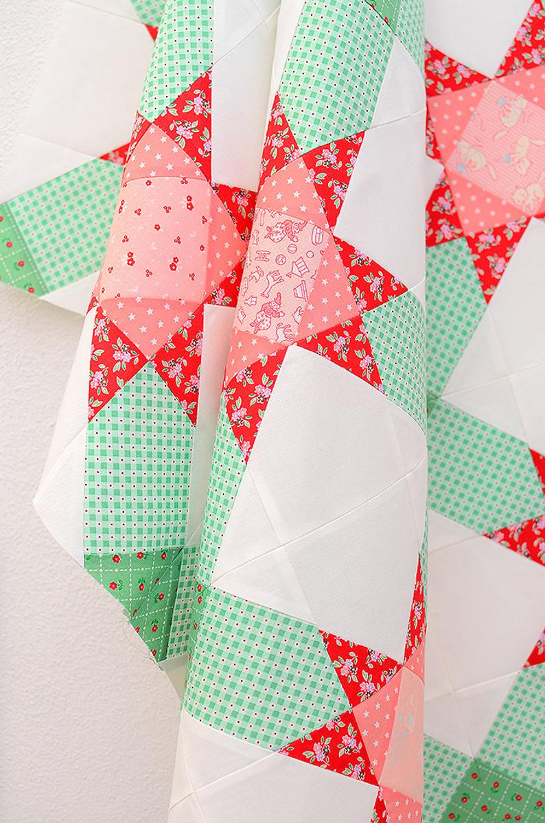 Pattern, Winter Stars Quilt by Ellis & Higgs (digital download)