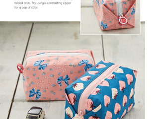 Load image into Gallery viewer, PATTERN BOOK, The Zipper Pouch Book + Zippers