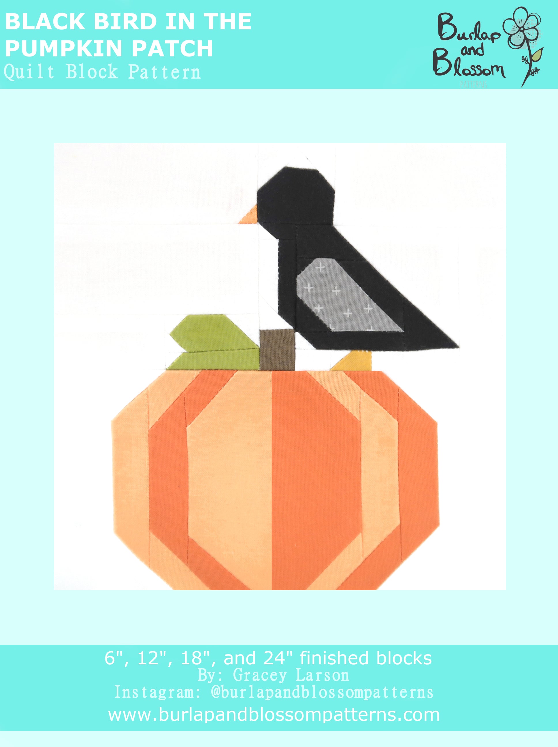 Pattern, Black Bird in the Pumpkin Patch Quilt Block by Burlap and Blo – The Singer Featherweight Shop pattern-black-bird-in-the-pumpkin-patch-quilt-block-by-burlap-and-blo-the-singer-featherweight-shop