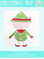 Pattern SET, Christmas Themed Quilt Blocks by Burlap and Blossom (digital download)