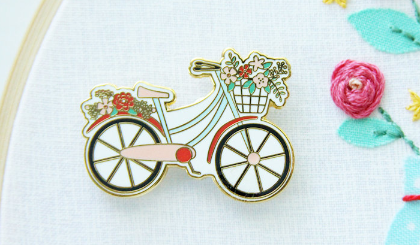 Needle Minder, VINTAGE BICYCLE by Flamingo Toes