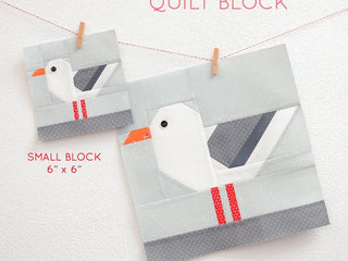 Load image into Gallery viewer, Pattern, Nautical Sea Gull Quilt Block by Ellis &amp; Higgs (digital download)