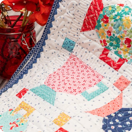 PATTERN, GOOD MORNING MUG Table Runner Quilt Pattern by Lori Holt of Bee in my Bonnet