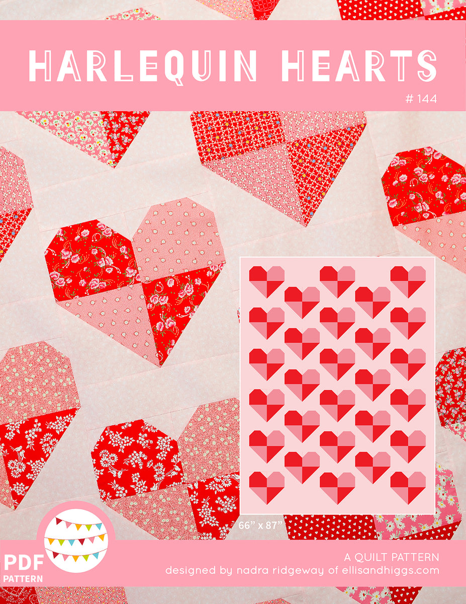 Big Heart, Small Hearts, Just for You Pattern for Cross Stich Digital PDF,  