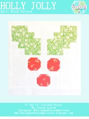 Pattern SET, Christmas Themed Quilt Blocks by Burlap and Blossom (digital download)