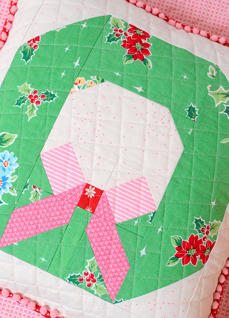 Pattern, Tis The Season Pillow Cover / MINI Quilt by Ellis & Higgs (digital download)