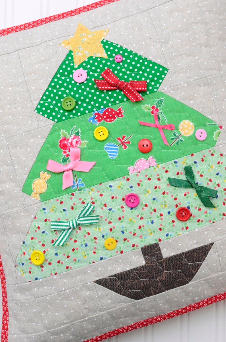 Pattern, Under The Tree Pillow Cover / MINI Quilt by Ellis & Higgs (digital download)