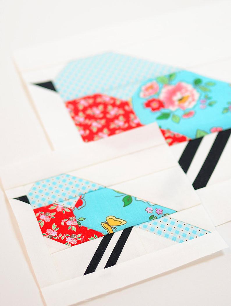 Pattern, Bluebird Quilt Block by Ellis & Higgs (digital download)