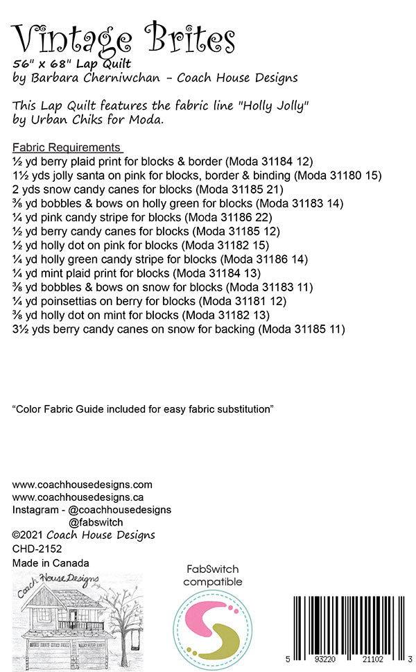 Yardage required for pattern