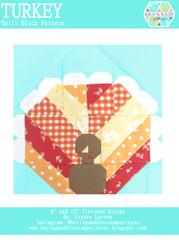 Pattern SET, Autumn Fall Cozy Themed Quilt Blocks by Burlap and Blossom (digital download)