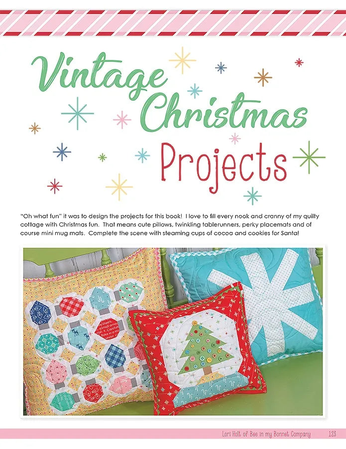Quilt Kit, Vintage Cozy Christmas Fabric COLLECTION (Pattern BOOK Included)