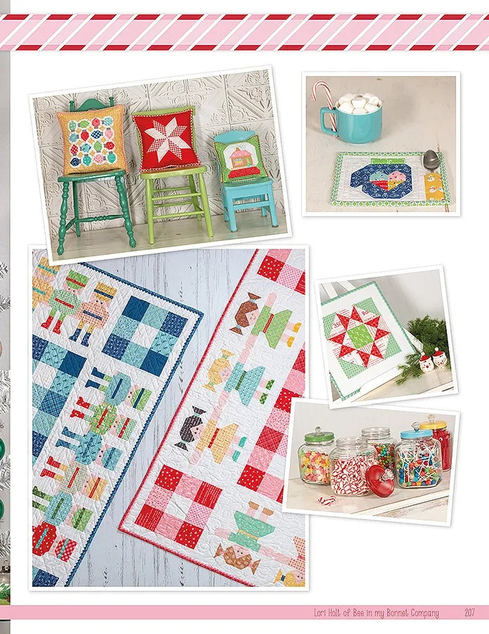 Quilt Kit, Vintage Cozy Christmas Fabric COLLECTION (Pattern BOOK Included)