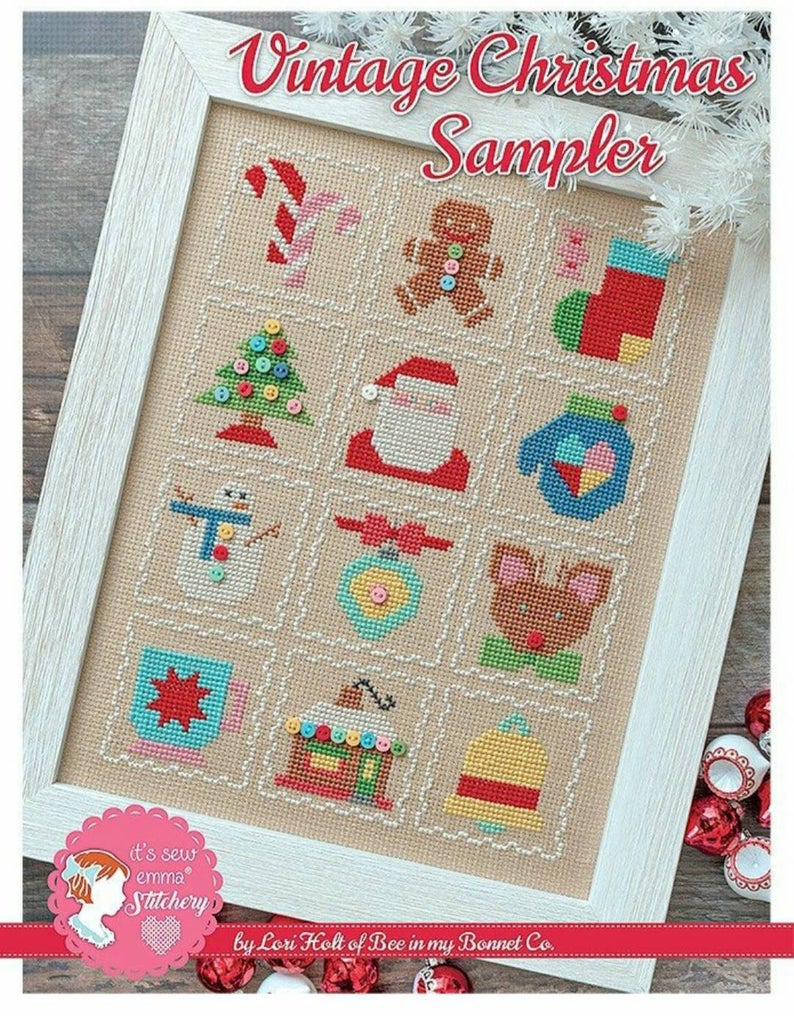 vintage christmas cross stitch pattern