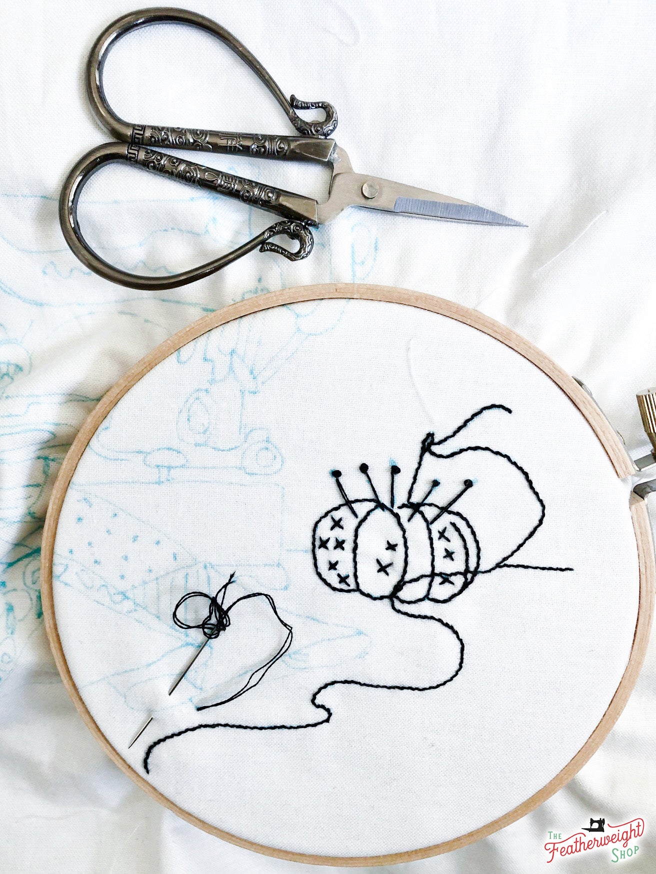 Featherweight Embroidery: Part 1 ~ First Stitches