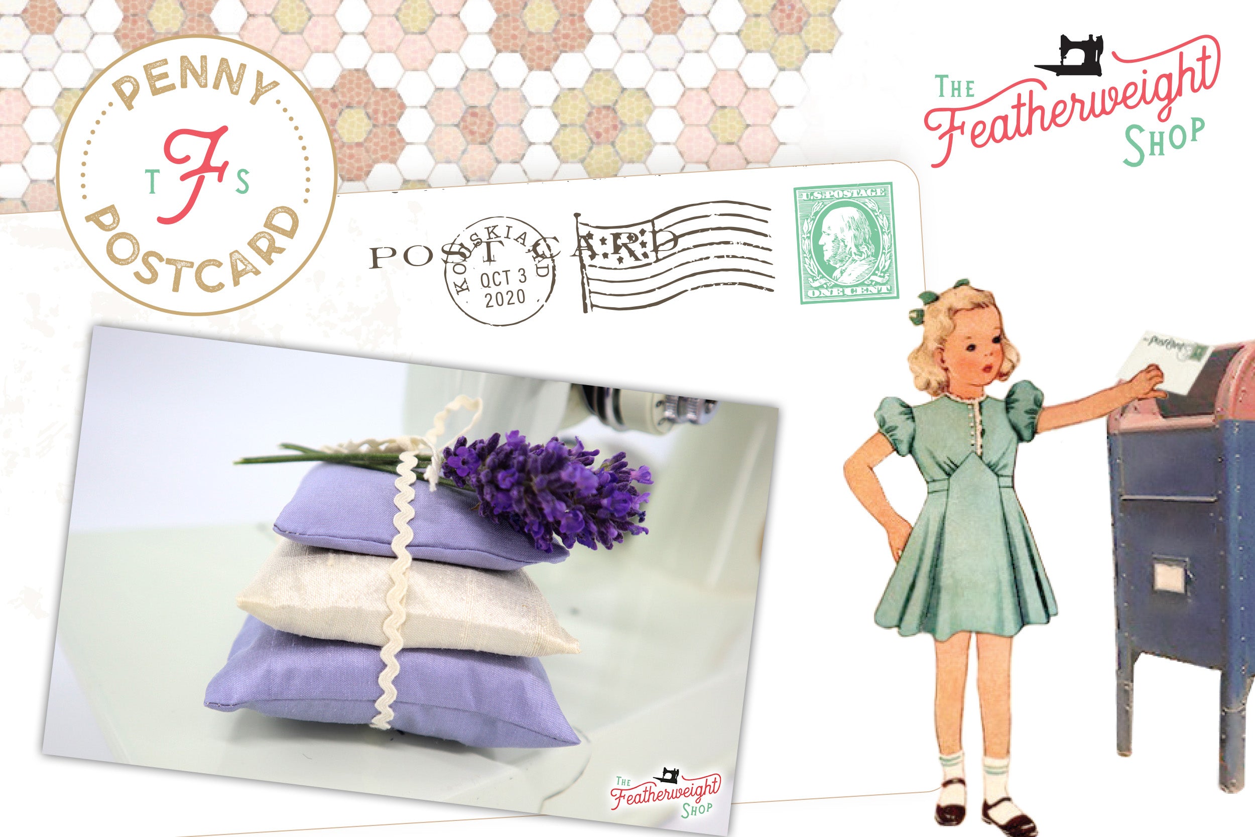 Penny Postcard: Lovely Lavender Satchet